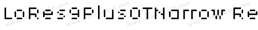 LoRes9PlusOTNarrow Regular字体转换